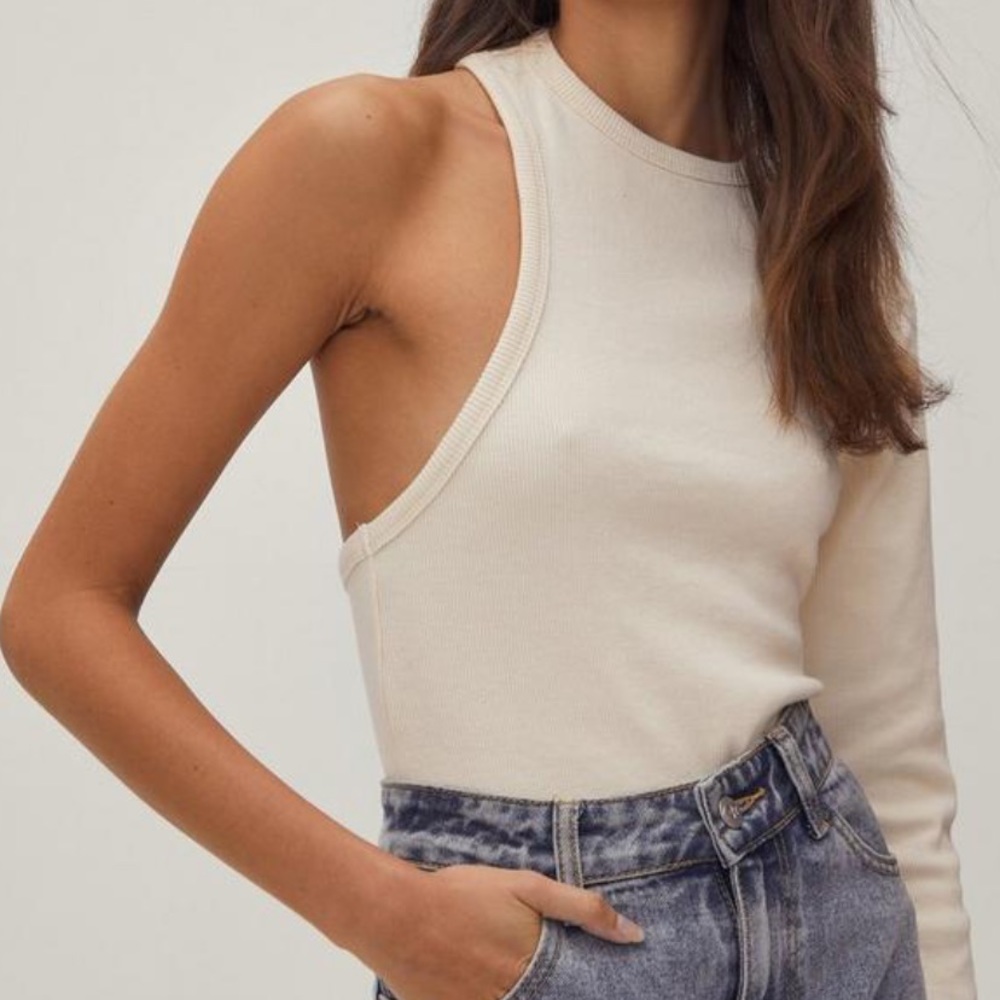 One shoulder nasty gal top